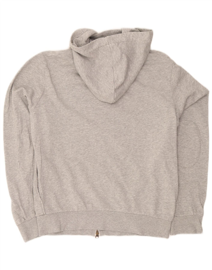 Maglione con cappuccio e zip da uomo Sun68 XL in cotone grigio