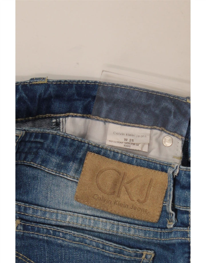 CALVIN KLEIN Jeans dritti da donna W25 L33 Blu