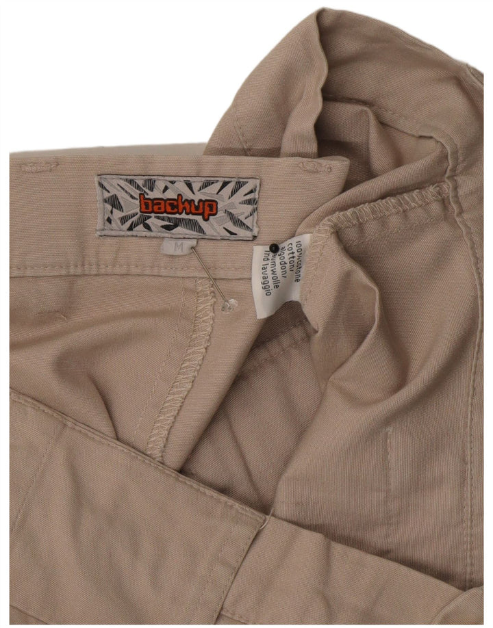 Pantaloncini cargo vintage da uomo medi W32 in cotone beige