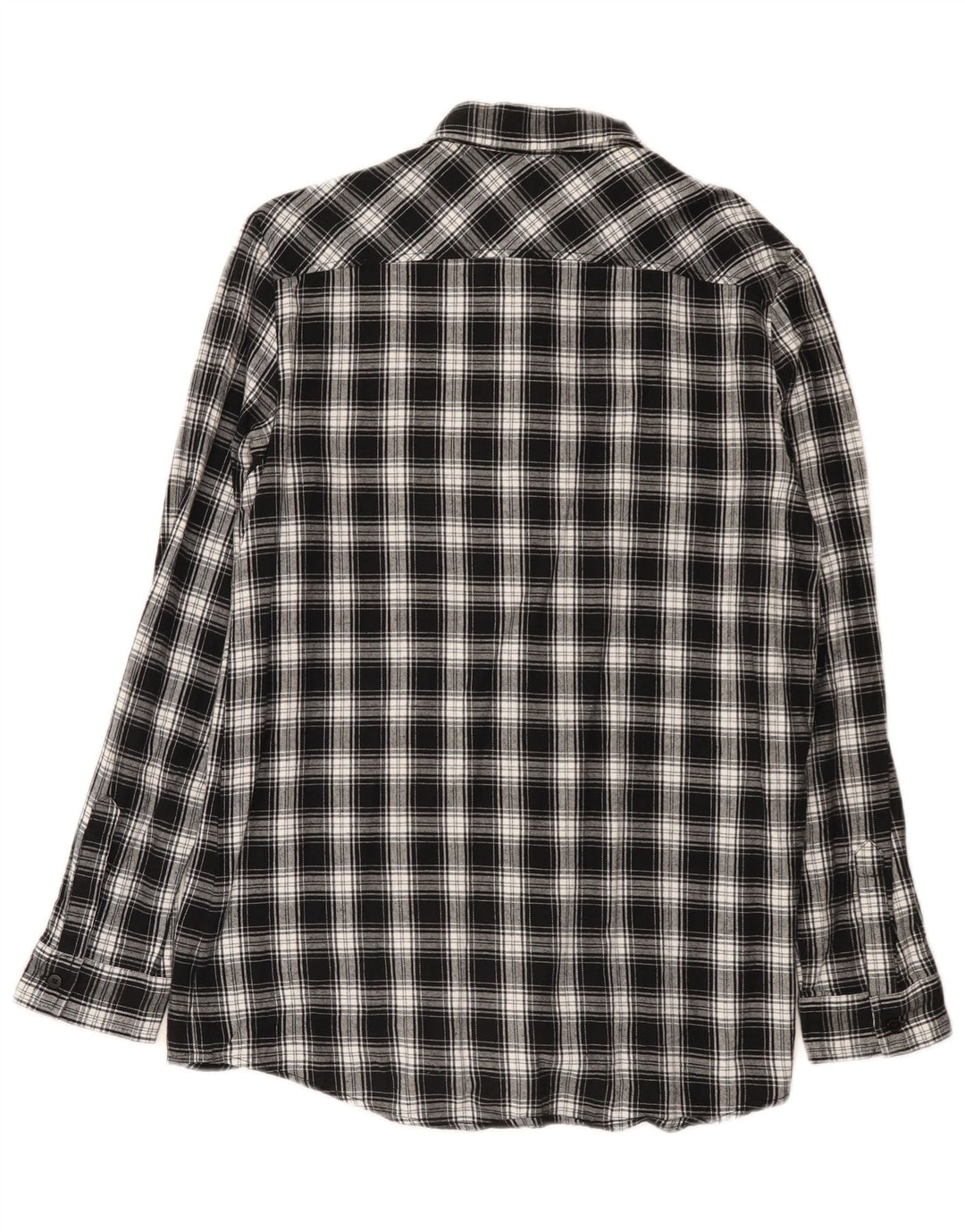 Camicia in flanella da donna Carrera UK 14 Cotone scozzese medio nero