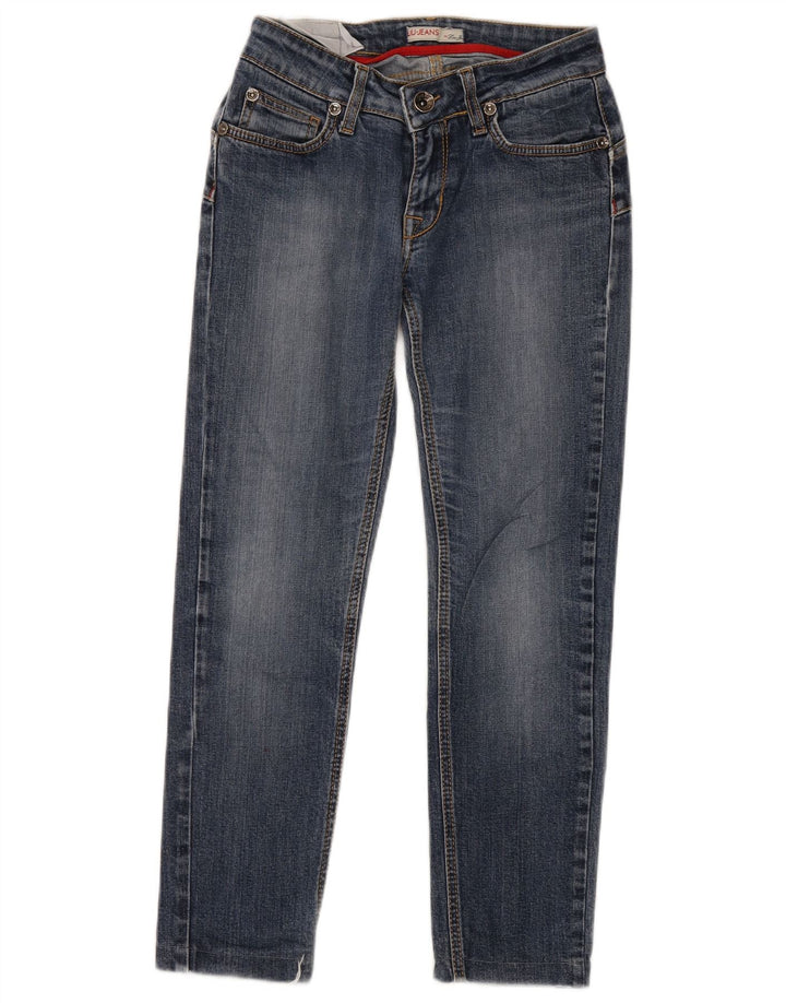 Jeans Cropped Donna Liu Jo W28 L25 Cotone Blu