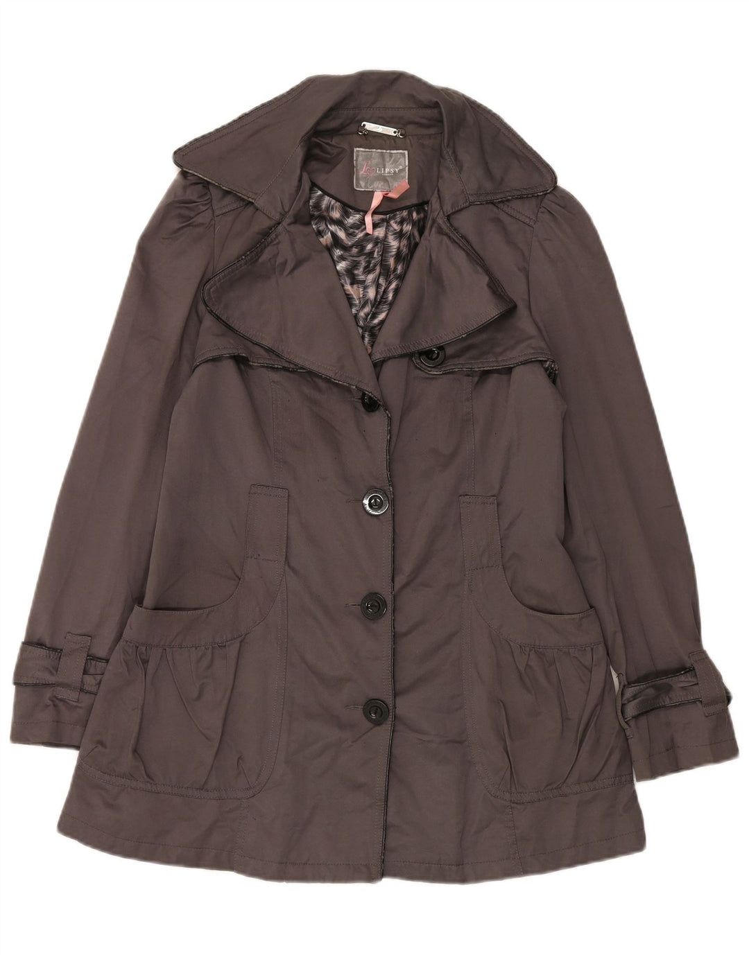 Trench da donna Lipsy UK 12 Poliestere grigio medio