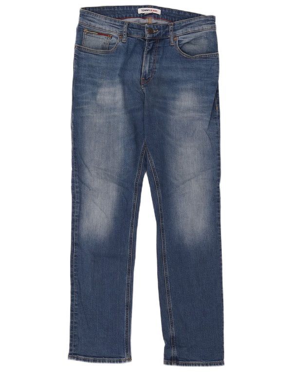 Jeans slim da uomo Tommy Hilfiger W30 L30 cotone blu