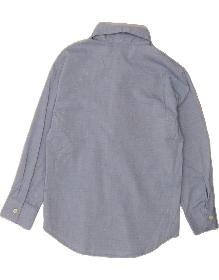 IZOD Boys Shirt 7-8 Years Medium Blue Spotted Cotton Vintage Izod and Second-Hand Izod from Messina Hembry 