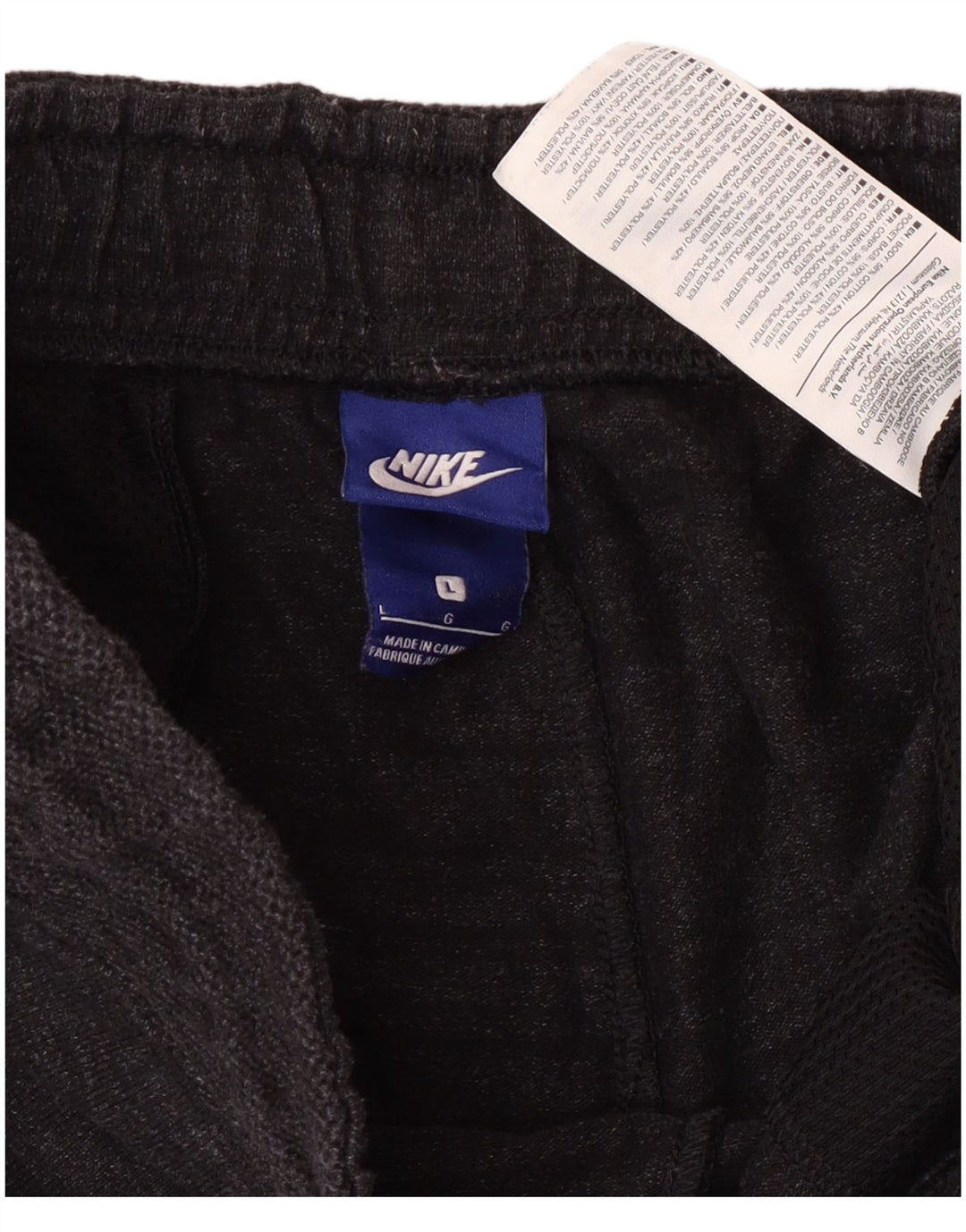 Pantaloncini sportivi da uomo Nike Large in cotone grigio