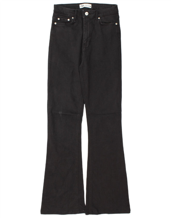 Jeans svasati da donna Zara EU 38 Small W28 L31 Cotone grigio