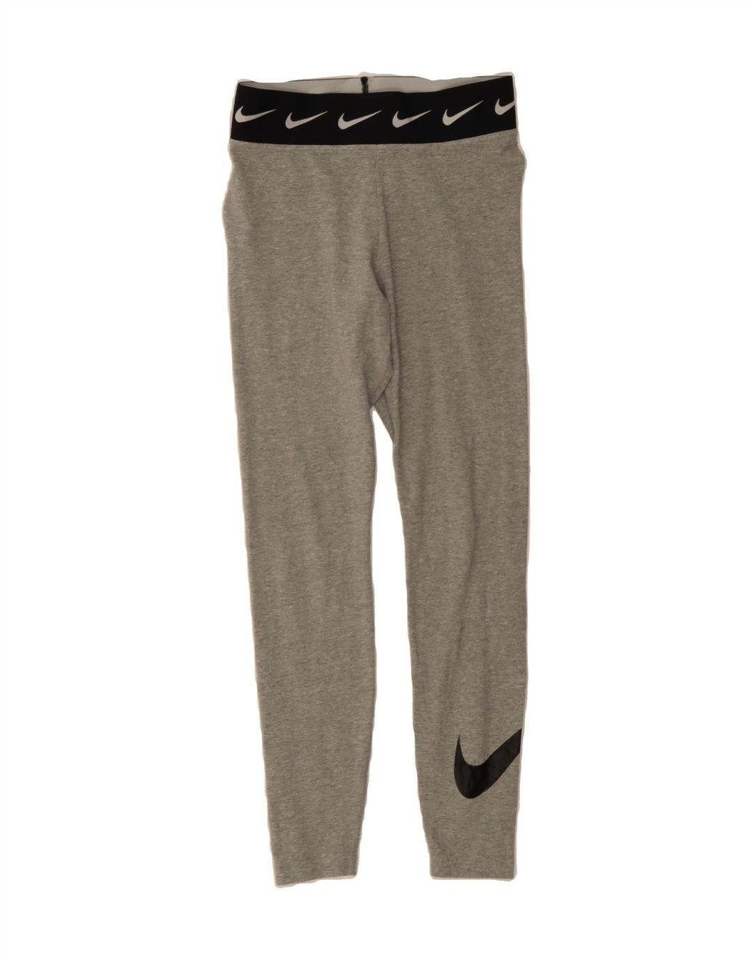 NIKE Womens Graphic Leggings UK 8 Small  Grey Colourblock Cotton Vintage Nike and Second-Hand Nike from Messina Hembry 