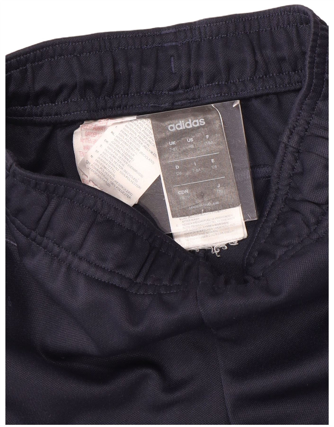 Pantaloncini sportivi grafici ADIDAS da ragazzo 7-8 anni blu navy