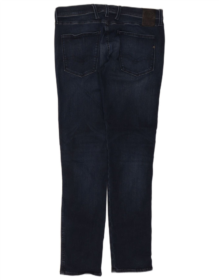 REPLAY Jeans Flex Slim da donna W36 L34 cotone blu navy