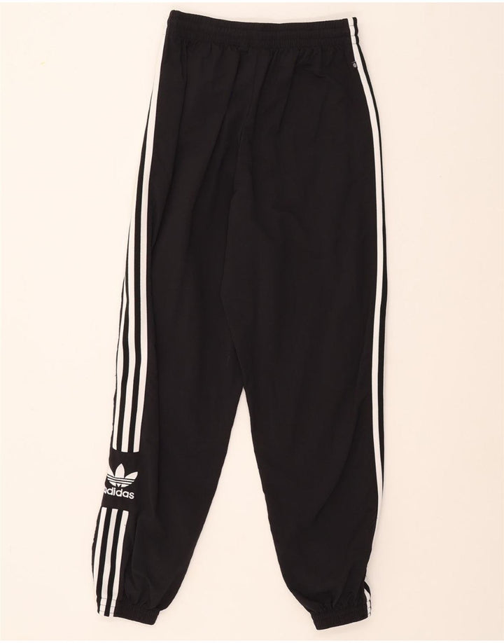 ADIDAS Womens Tracksuit Trousers Joggers US 8 Medium Black Polyester Vintage Adidas and Second-Hand Adidas from Messina Hembry 