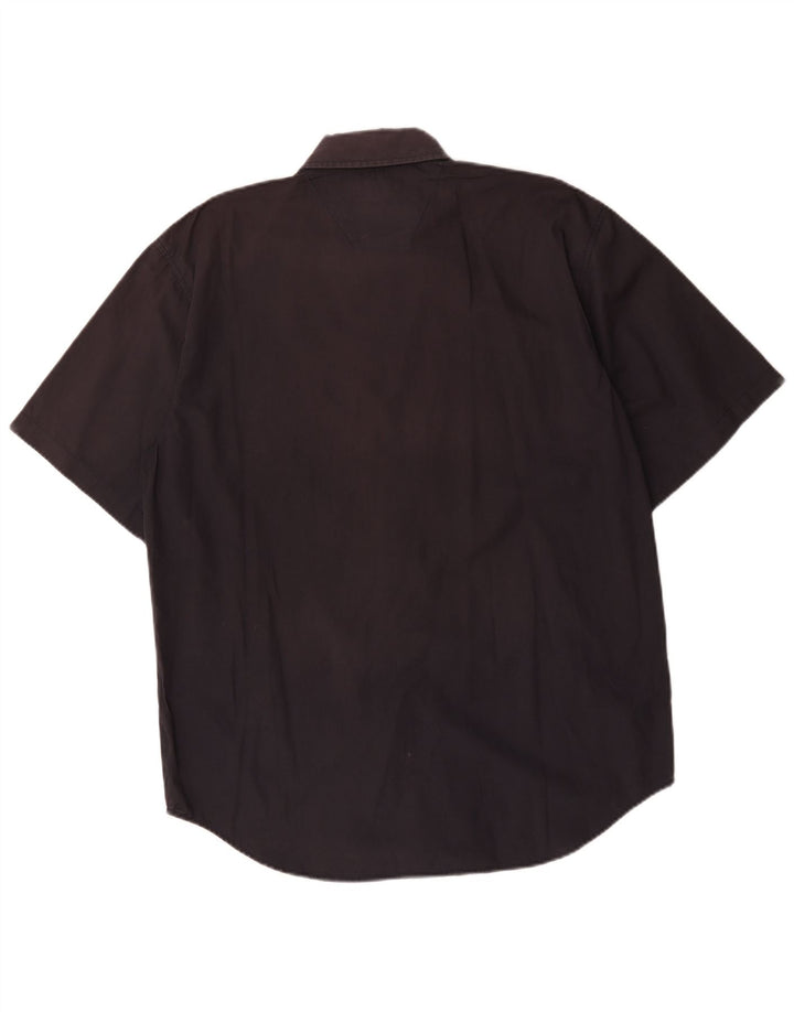 Camicia a maniche corte da uomo Wrangler XL in cotone marrone