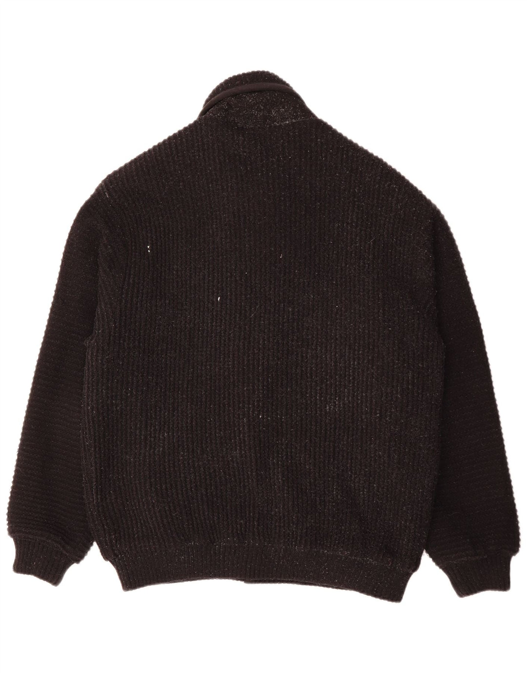 Maglione cardigan da uomo Canda a righe nere grandi