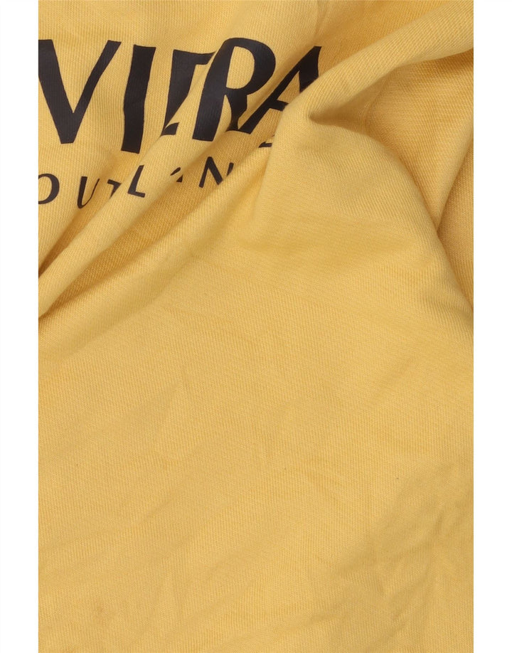 Jack & Jones Felpa grafica da uomo Maglione grande cotone giallo