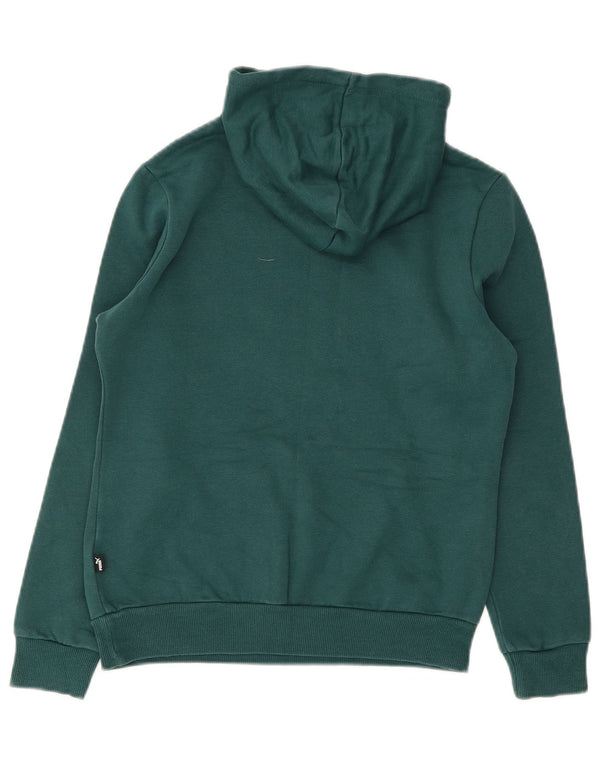 Felpa con cappuccio grafica da donna Puma UK 10 Small Verde Cotone