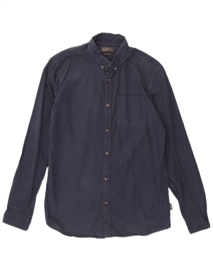 Camicia da uomo Jack & Jones in cotone blu navy medio