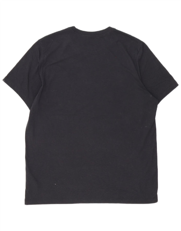 T-shirt grafica Nike Dri Fit da uomo, grande, in poliestere nero