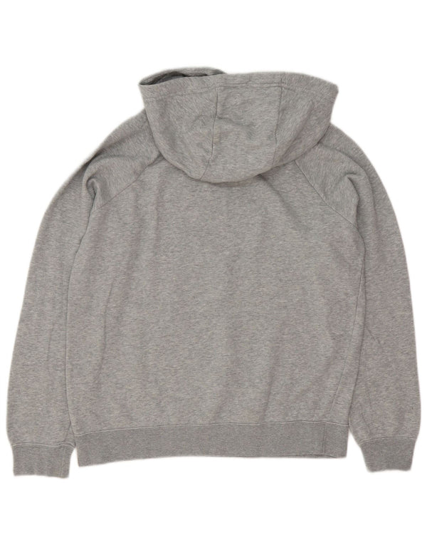 Felpa con cappuccio da donna Nike UK 14 cotone grigio medio