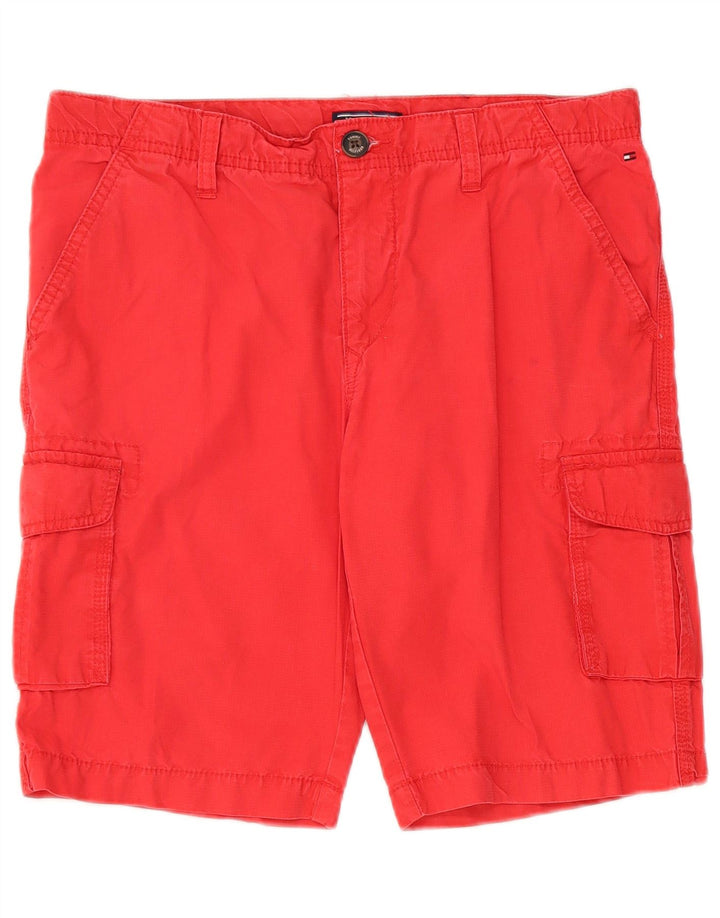 Pantaloncini cargo da bambino Tommy Hilfiger 15-16 anni W32 in cotone rosso