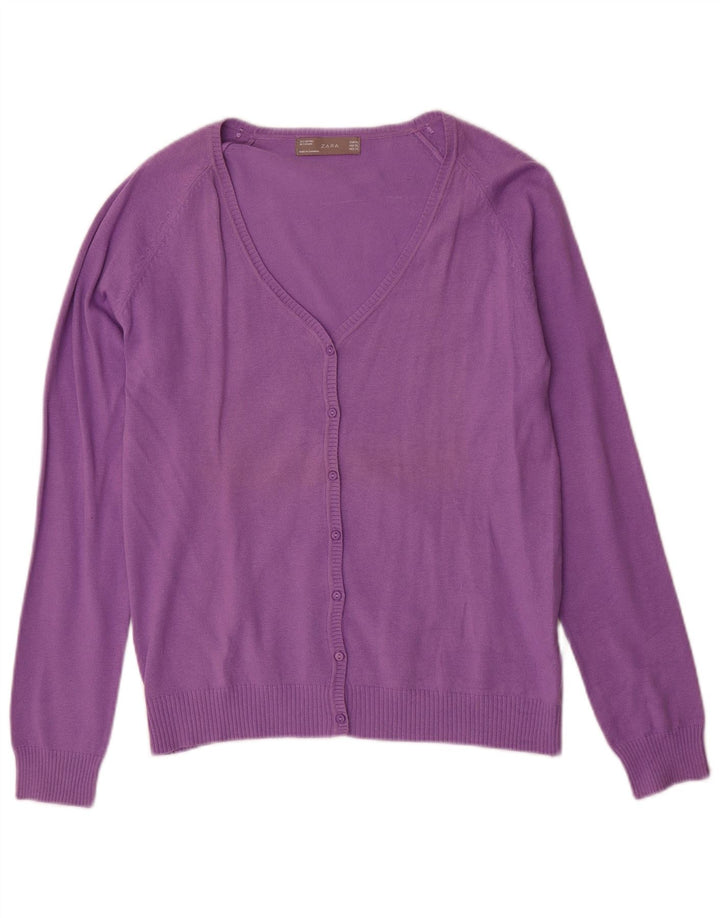Maglione cardigan da donna Zara UK 18 XL Viola