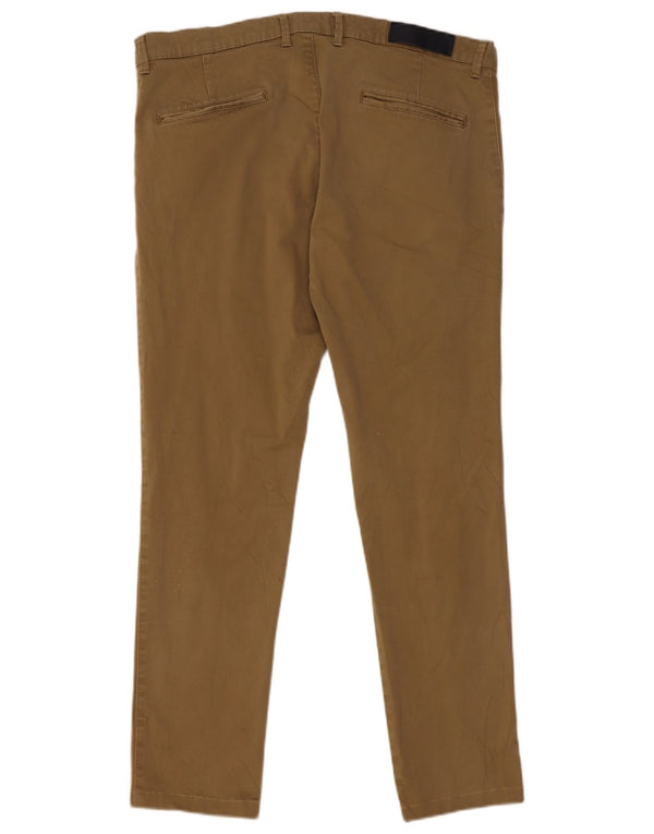 Pantaloni chino slim da uomo Zara EU 44 Large W34 L29 Beige