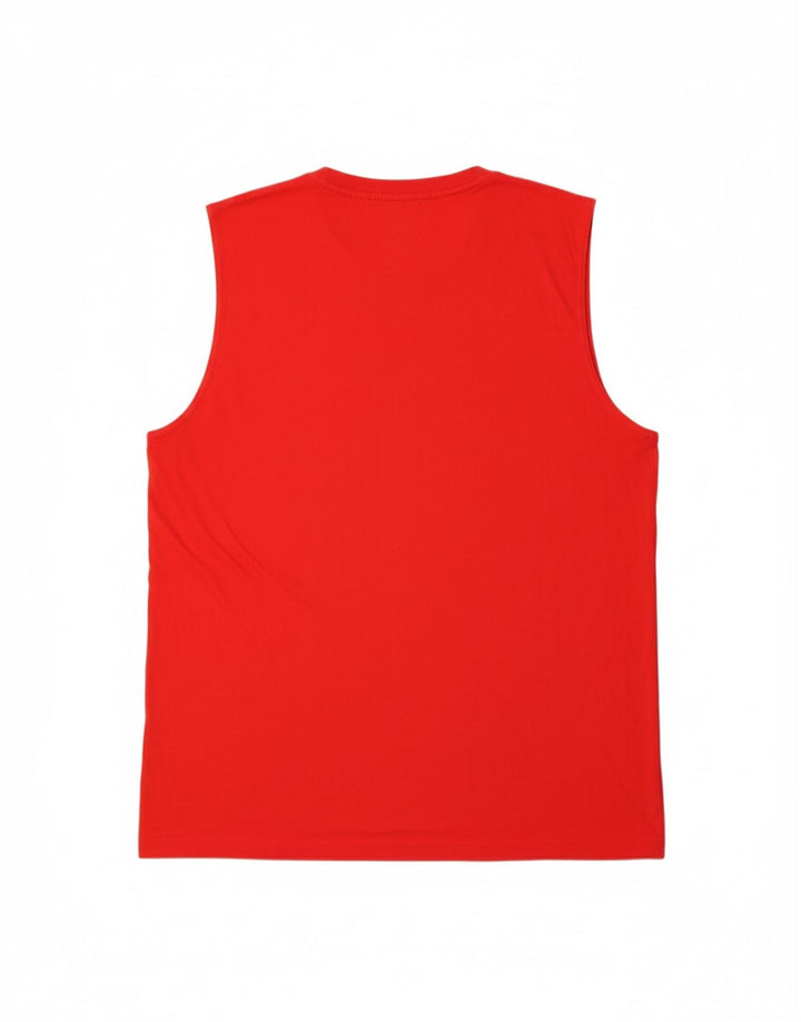 FILA Mens Vest Top Large Red Polyester Vintage Fila and Second-Hand Fila from Messina Hembry 