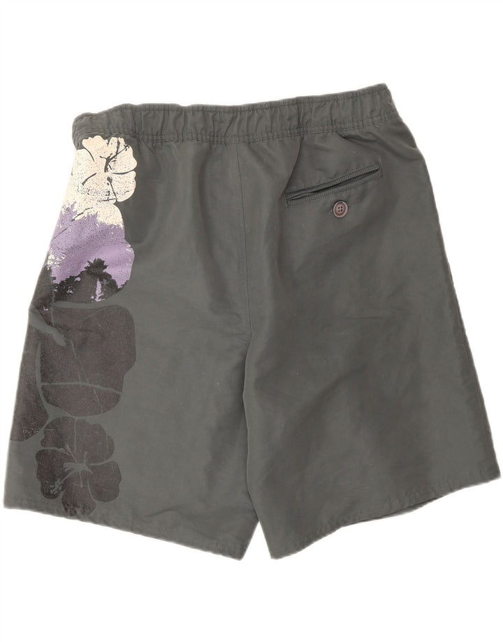Pantaloncini da bagno da uomo PUMA grandi grigi floreali