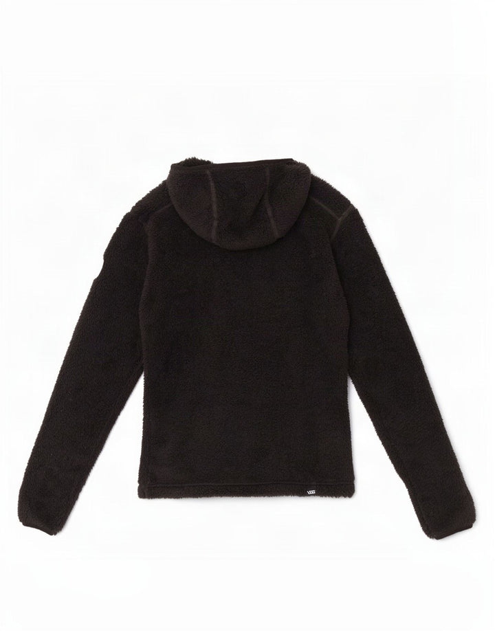 Maglione in pile con cappuccio da donna Vans UK 10 Small Nero Poliestere