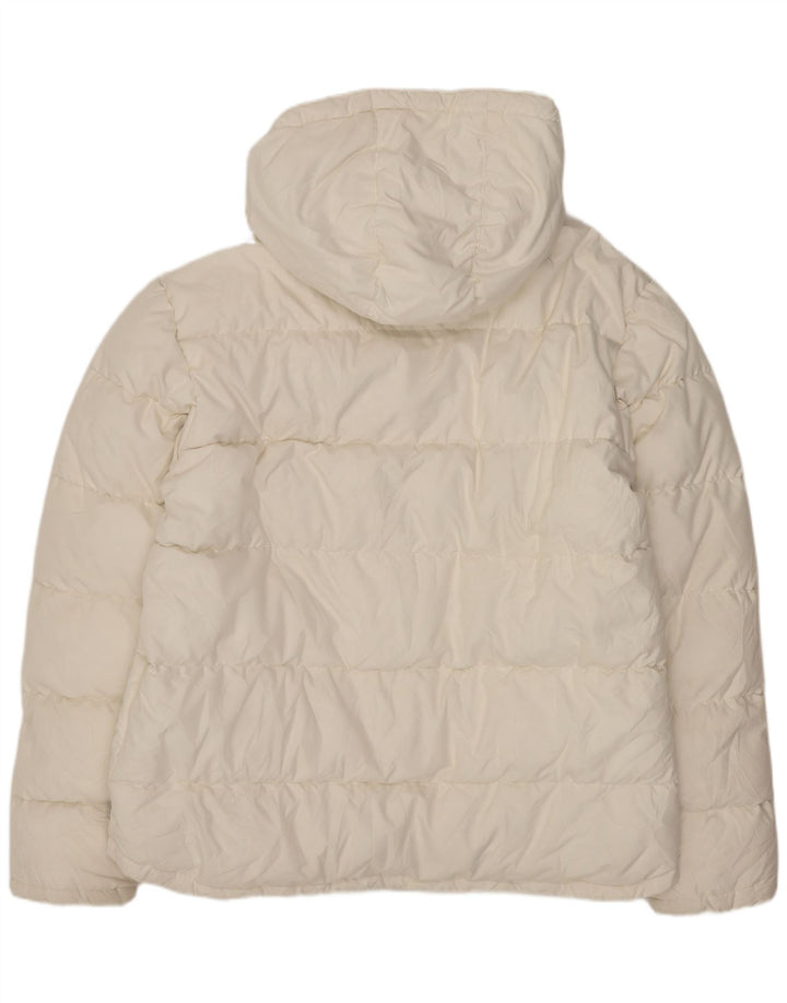 Giacca imbottita con cappuccio da uomo FILA UK 42 XL poliestere bianco