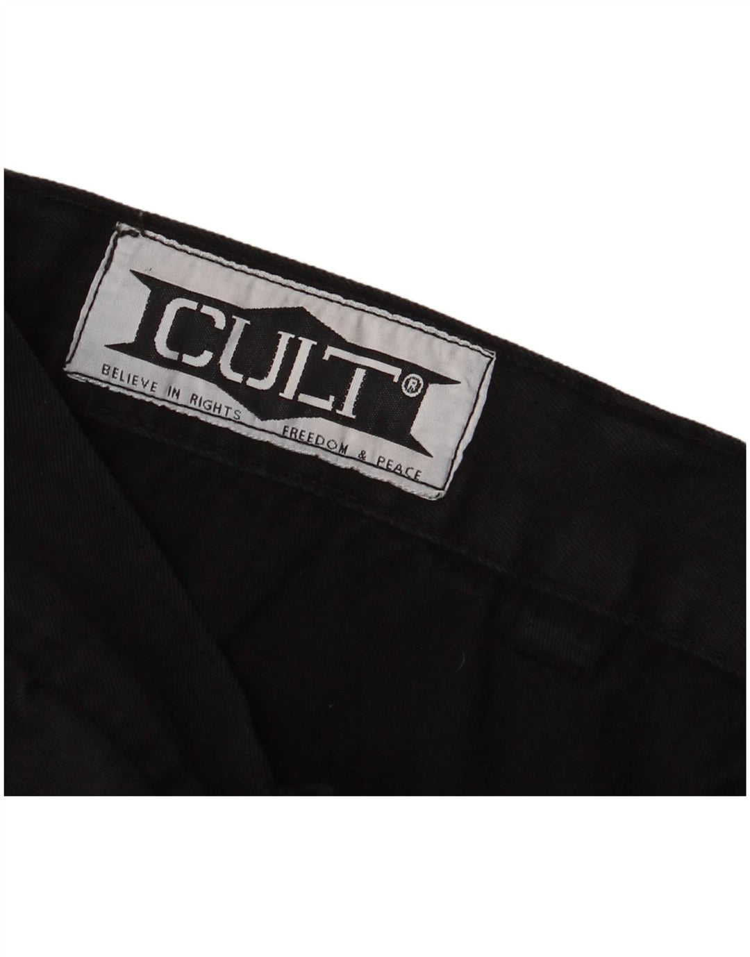 Pantaloncini cargo vintage da uomo W34 grandi neri