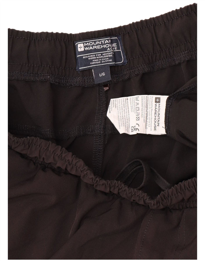Pantaloncini sportivi da uomo con vestibilità regolare Mountain Warehouse, grandi, in poliestere nero