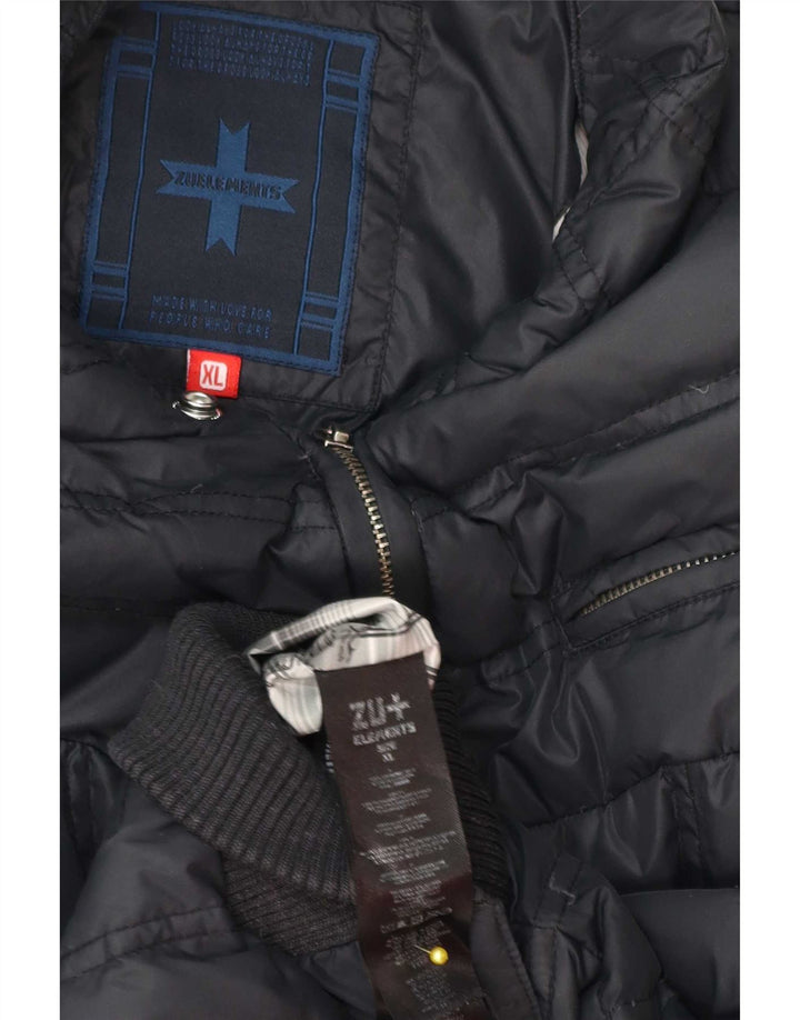 Giacca imbottita da uomo Zu Elements UK 42 XL Poliestere blu navy