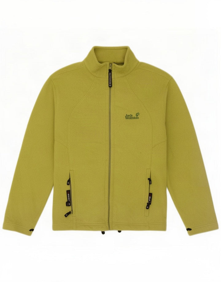 Jack Wolfskin Giacca in pile da donna UK 18 XL Verde Poliestere