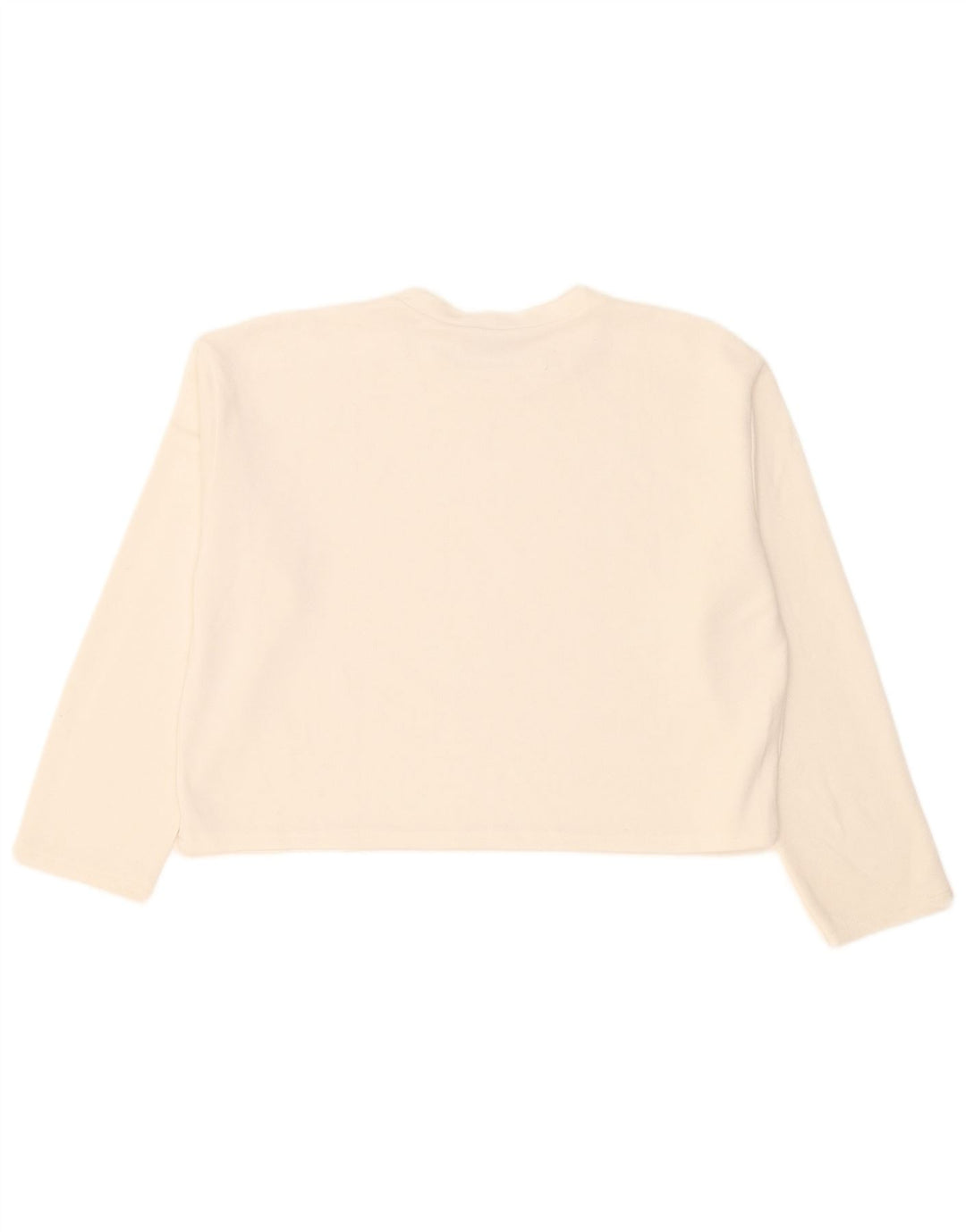 Top corto oversize da donna Zara a maniche lunghe UK 14 bianco medio