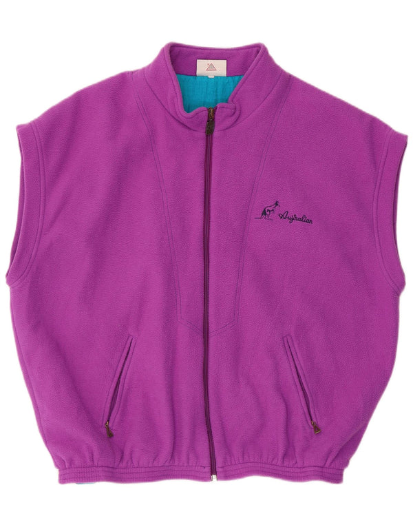 Gilet in pile da uomo AUSTRALIAN L'ALPINA IT 54 2XL Viola