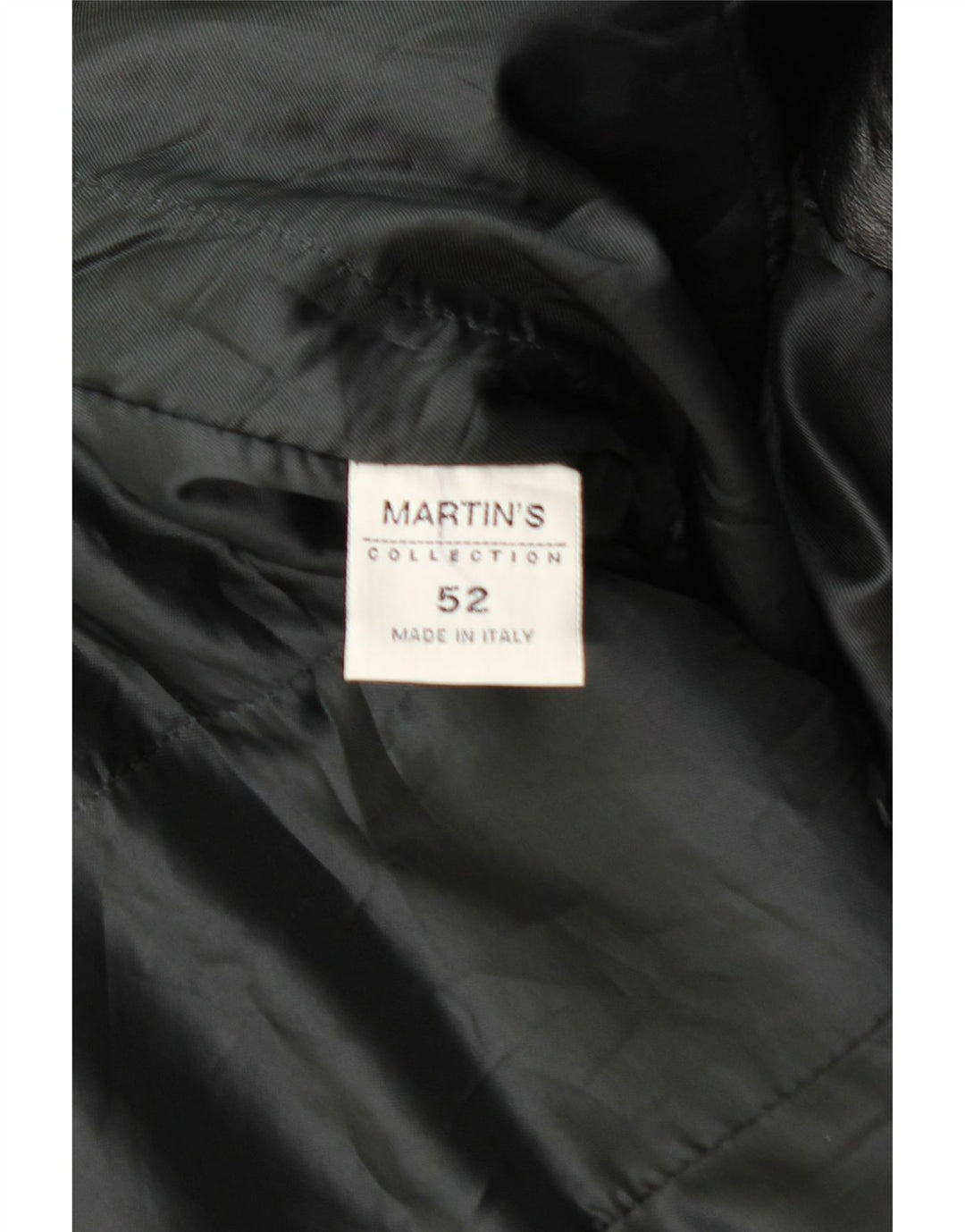 MARTIN'S Cappotto in Pelle da Uomo IT 52 XL Pelle Nera