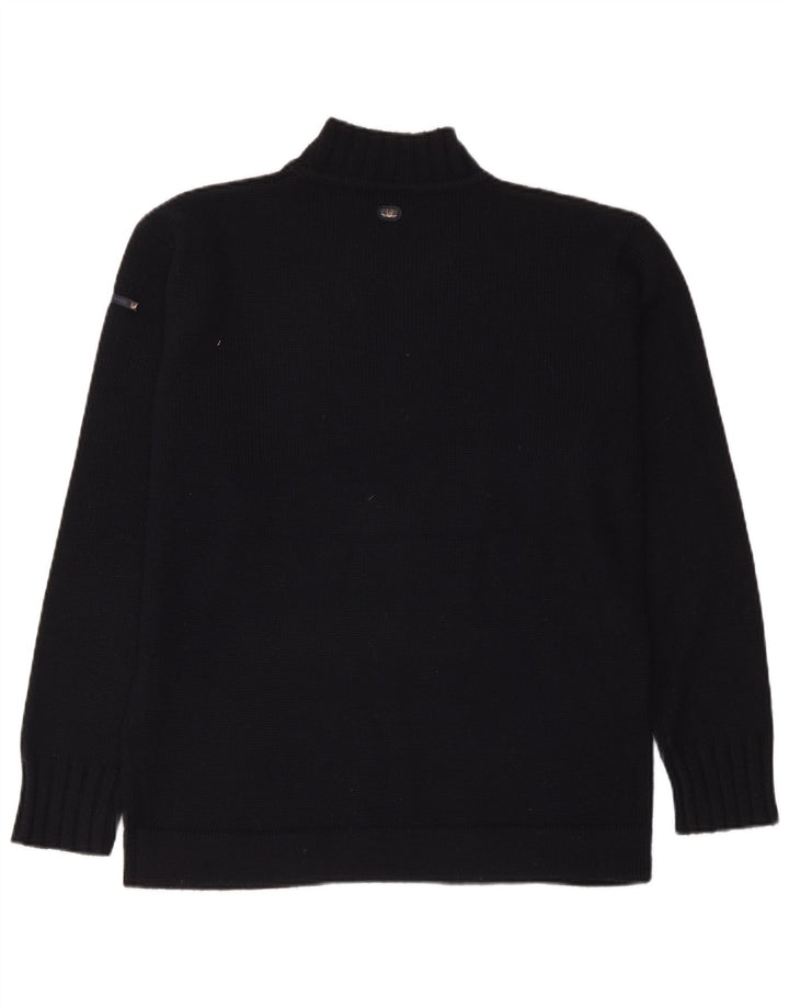 Maglione da uomo con collo alto e grafica Duck And Cover in acrilico nero medio