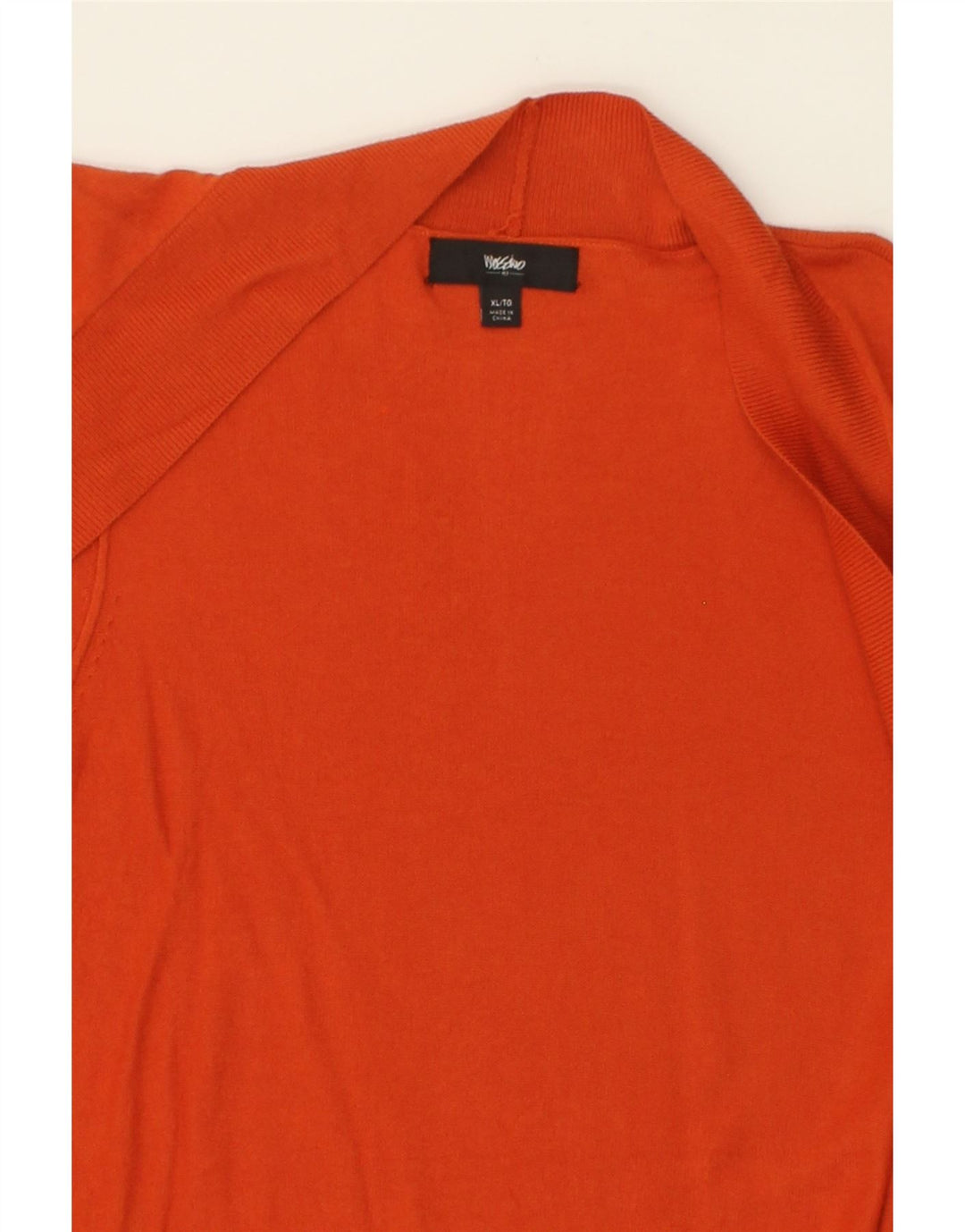 MOSSIMO Womens Open Cardigan Sweater UK 18 XL Orange Nylon Vintage Mossimo and Second-Hand Mossimo from Messina Hembry 