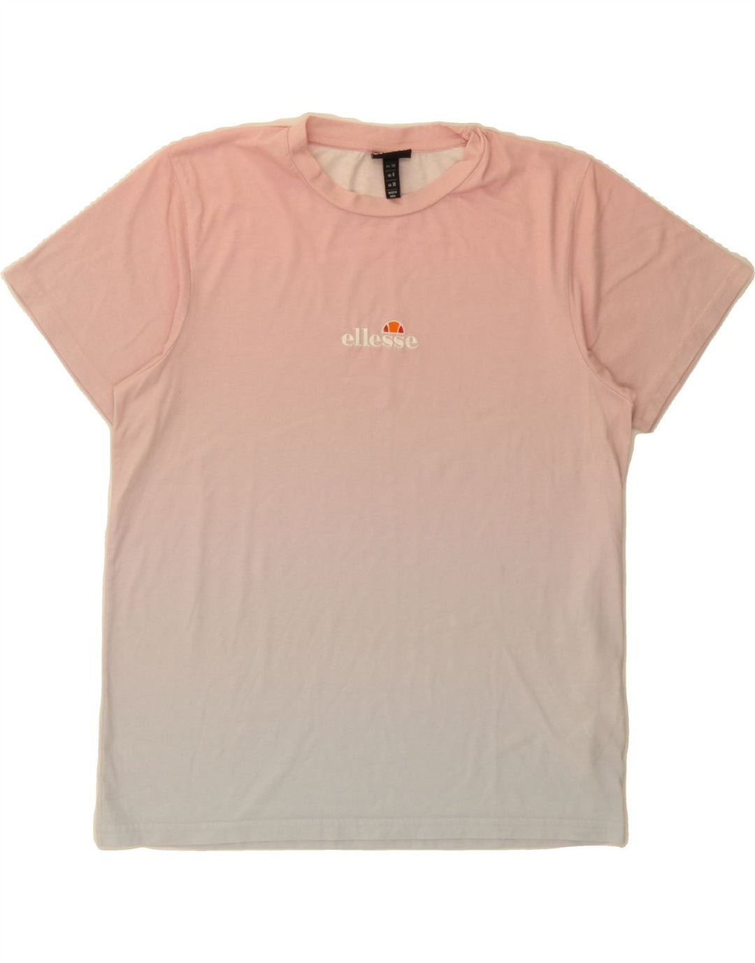 ELLESSE Womens T-Shirt Top UK 10 Small Pink Tie Dye Polyester Vintage Ellesse and Second-Hand Ellesse from Messina Hembry 