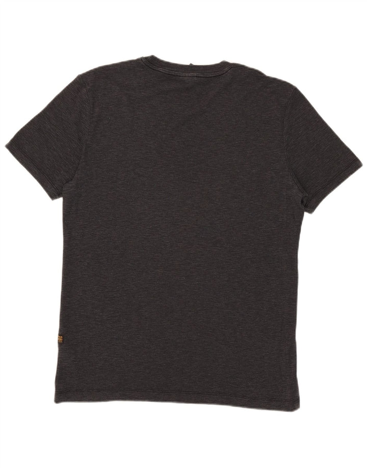 T-shirt grafica da uomo G-Star Top in cotone mélange nero medio