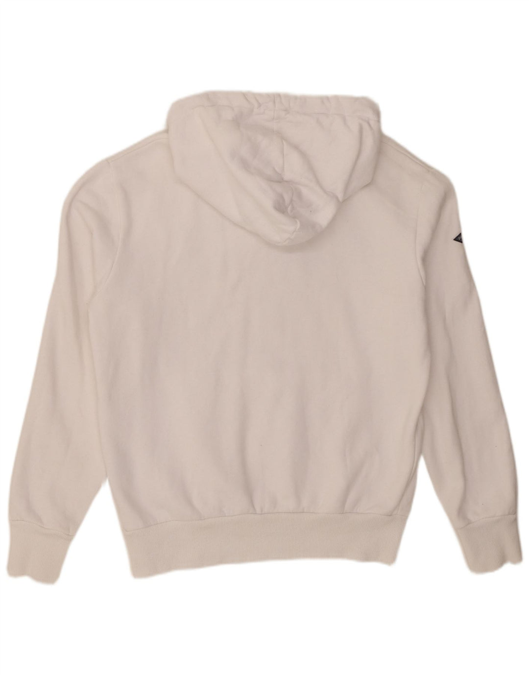Maglione con cappuccio grafico da uomo Superdry grande in cotone bianco