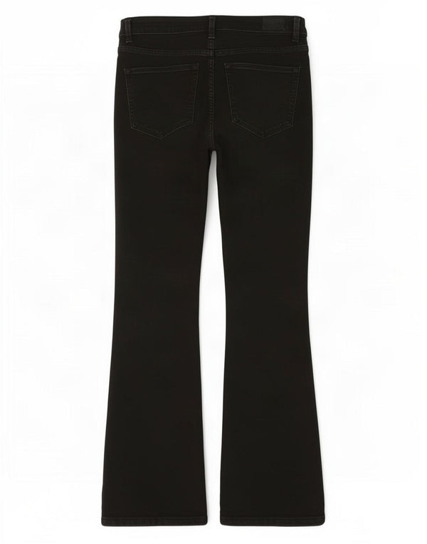 Marks & Spencer Donna The Eva Bootcut Jeans UK 14 Large W32 L30 Nero