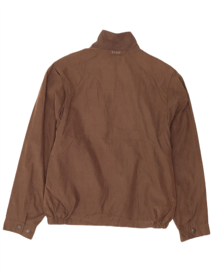 Giubbotto bomber da uomo Izod UK 36 piccolo poliestere marrone