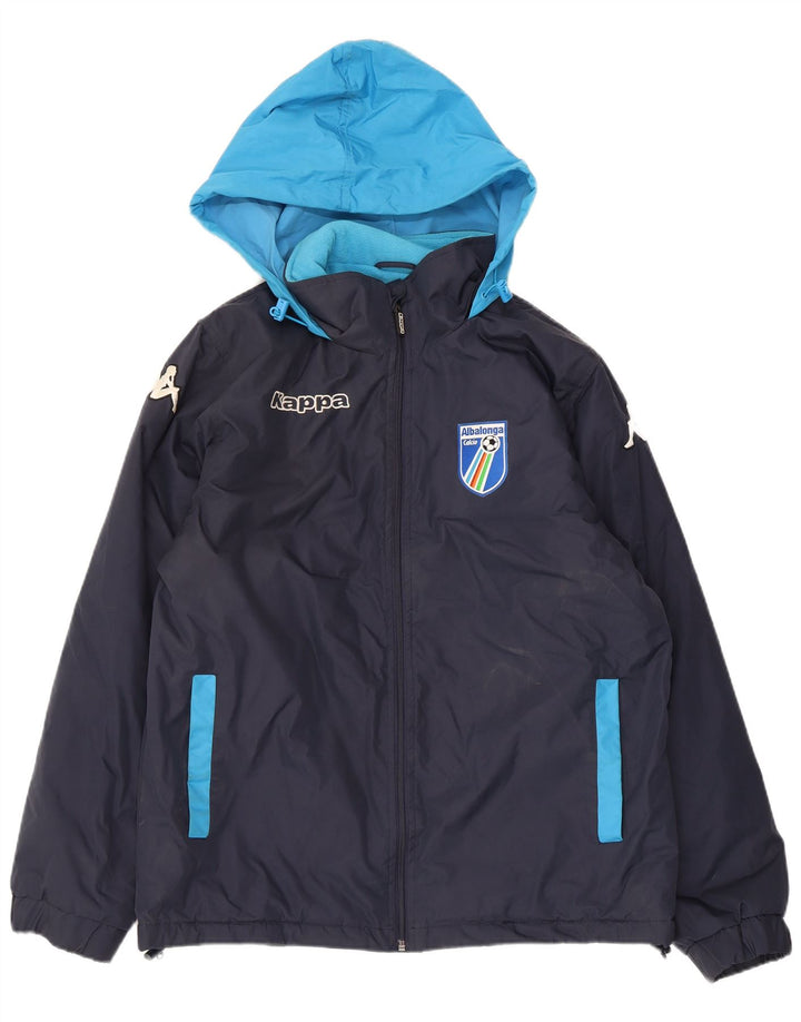 Giacca a vento grafica da uomo Kappa UK 38 Medium Navy Blue Colourblock