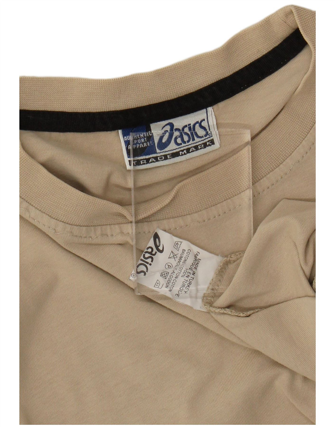 T-shirt ASICS da uomo XL in cotone beige