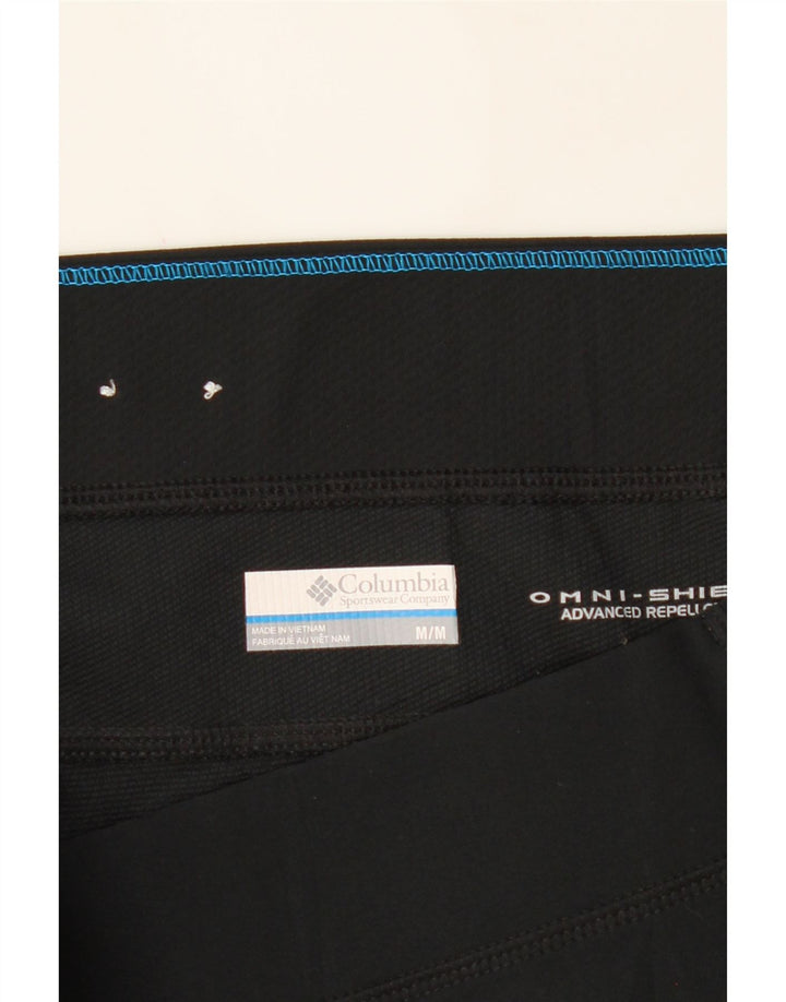 COLUMBIA Womens Omni-Shield Capri Leggings UK 12 Medium  Black Polyester Vintage Columbia and Second-Hand Columbia from Messina Hembry 