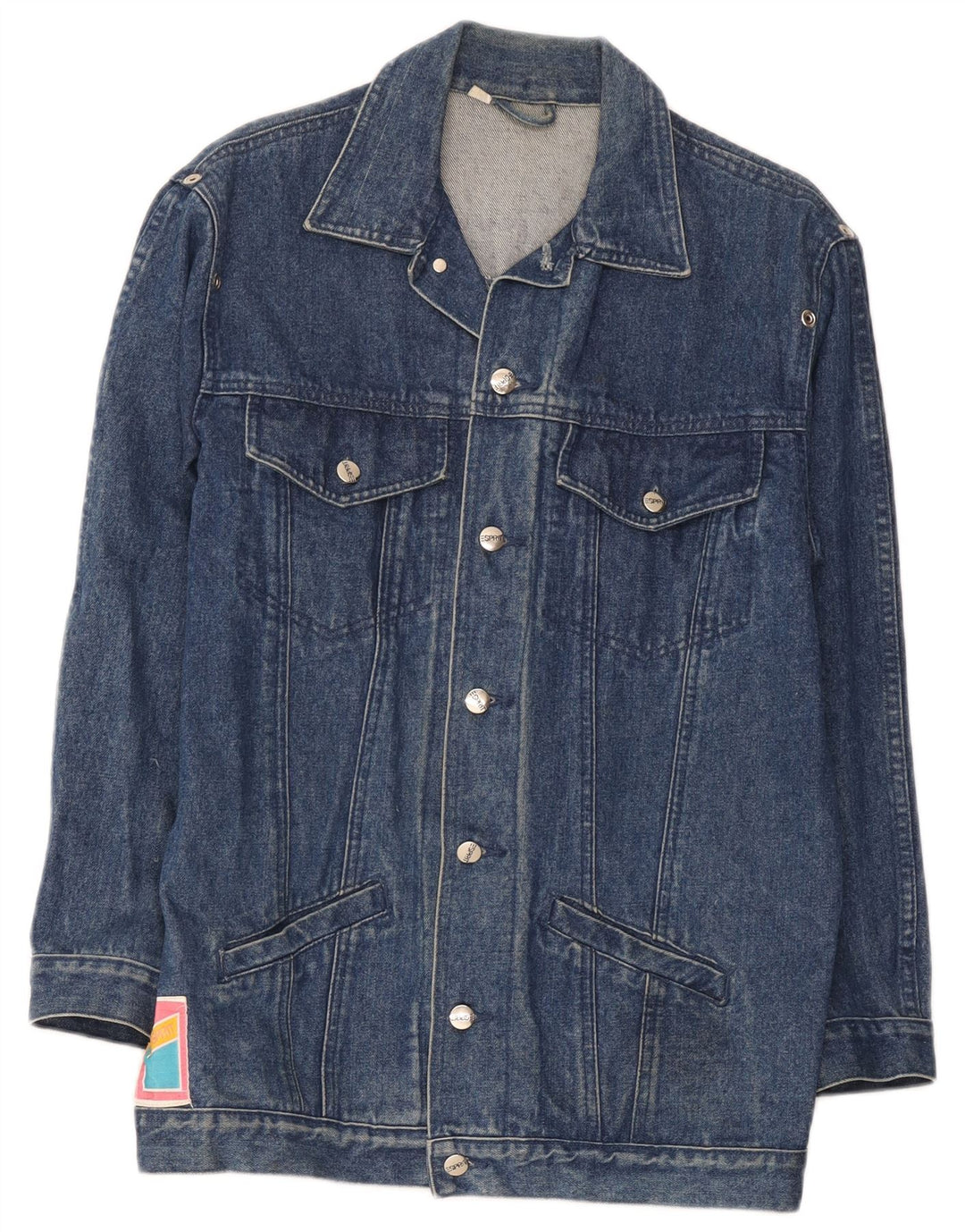 Giacca in denim da uomo Esprit UK 38 Cotone blu medio