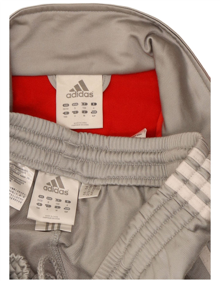 Tuta intera da uomo Adidas UK 36/38 Small Grigio Colourblock Poliestere