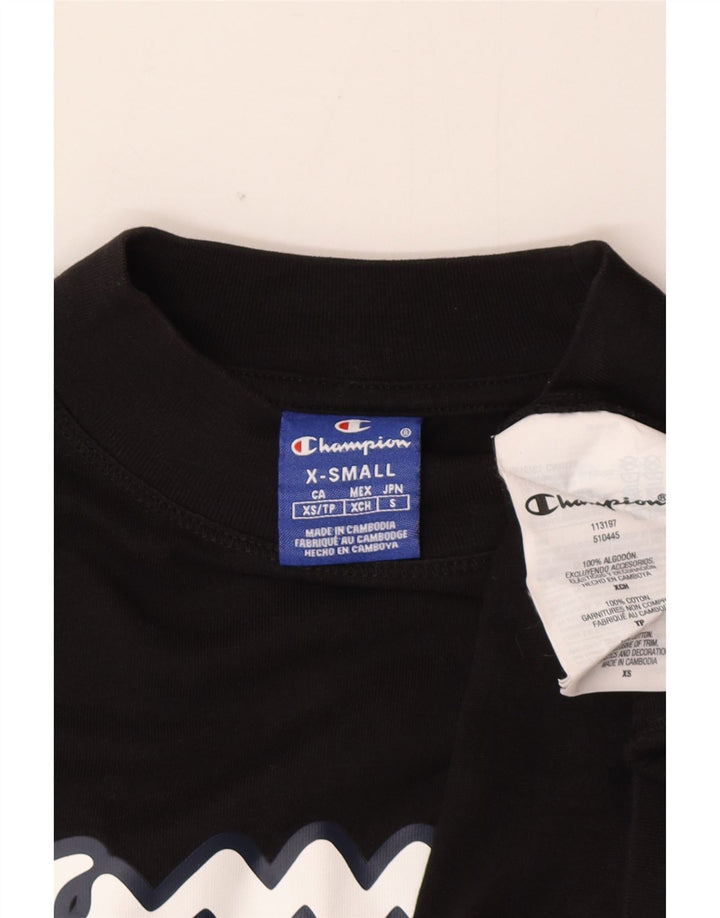 Felpa oversize con grafica da donna Champion UK 6 XS Nera