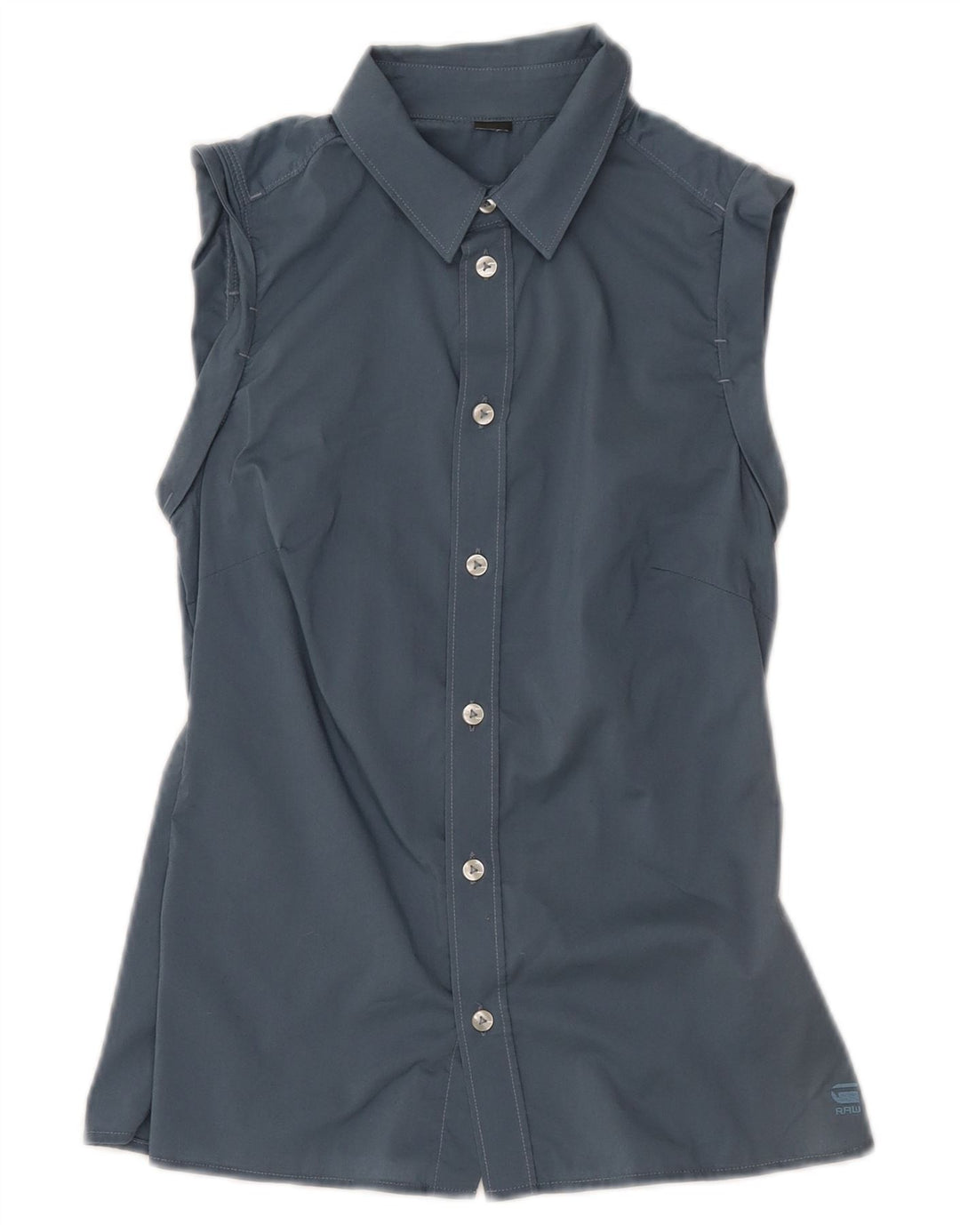 Camicia senza maniche da donna G-STAR UK 8 piccolo cotone blu