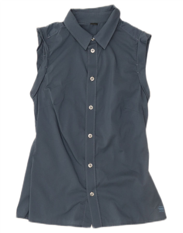 Camicia senza maniche da donna G-STAR UK 8 piccolo cotone blu